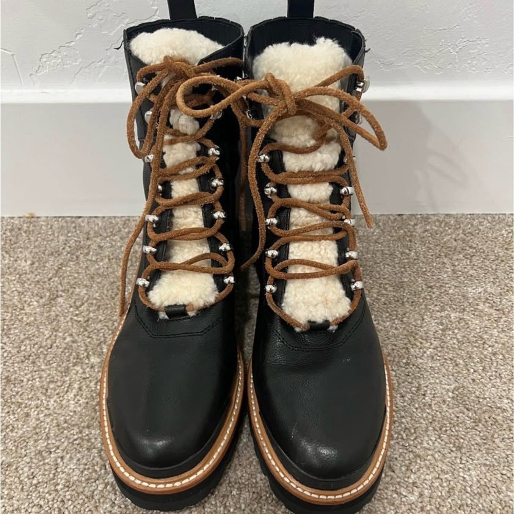 Marc Fisher Black and Brown Boots
